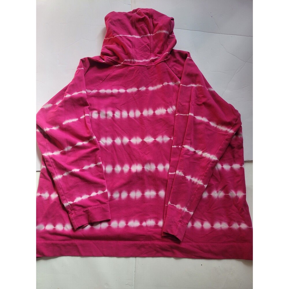 Isaac Mizrahi Live Pink Tie‑Dye Hoodie – Size 3X